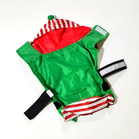 Holiday Time Dog Pet Holiday Christmas Hooded Santa's Elf Suit (L) - Picture 7 of 9